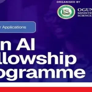 The Ogun State Government-Bosun Tijani Foundation Gen AI Fellowship Programme 2025 for aspiring AI developers (₦50,000 monthly stipend)
