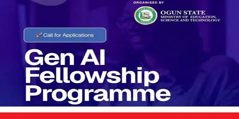 The Ogun State Government-Bosun Tijani Foundation Gen AI Fellowship Programme 2025 for aspiring AI developers (₦50,000 monthly stipend)